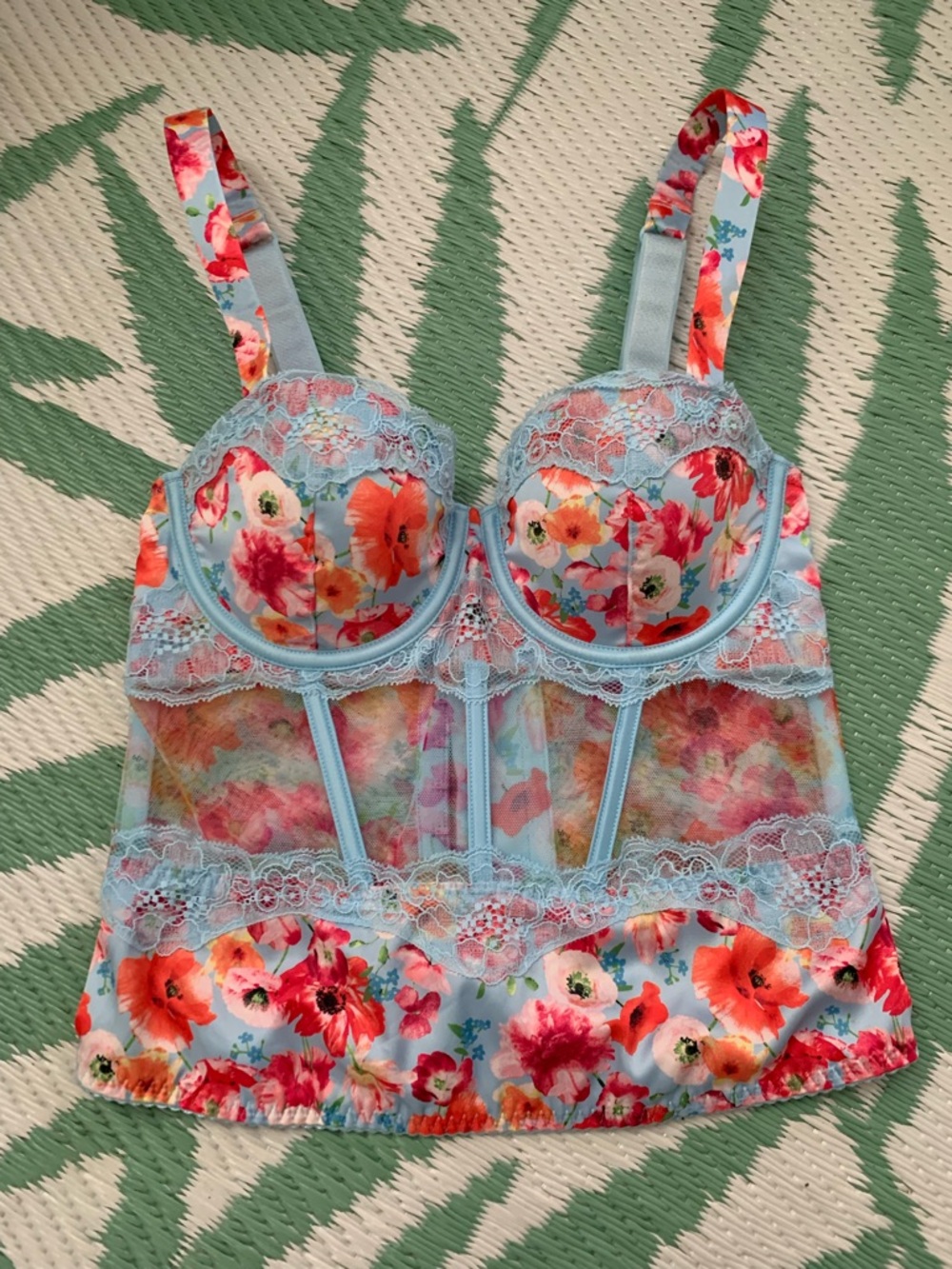 Victoria's Secret Very Sexy Floral Lace Balconette Corset Top